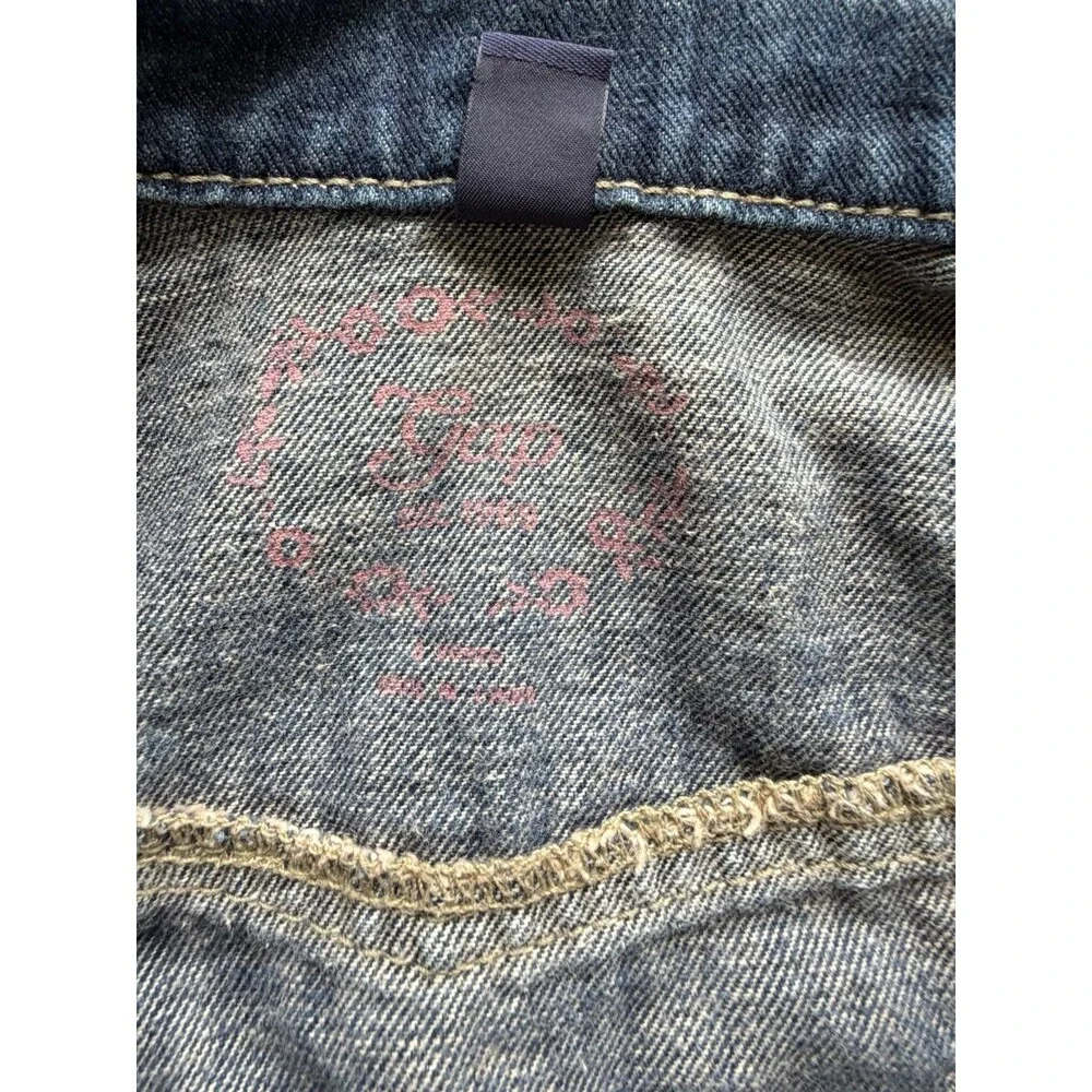 Gap Girls Blue Denim Jacket 3T Button Front Long Sleeve Casual